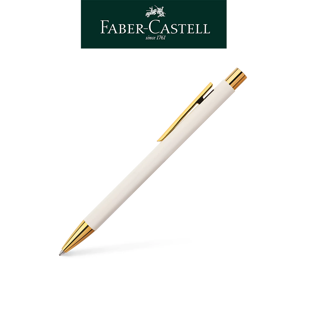 免費客製化刻字【Faber-Castell】NEO Slim 系列 珍珠白原子筆 送禮首選 台灣輝柏✿50B004